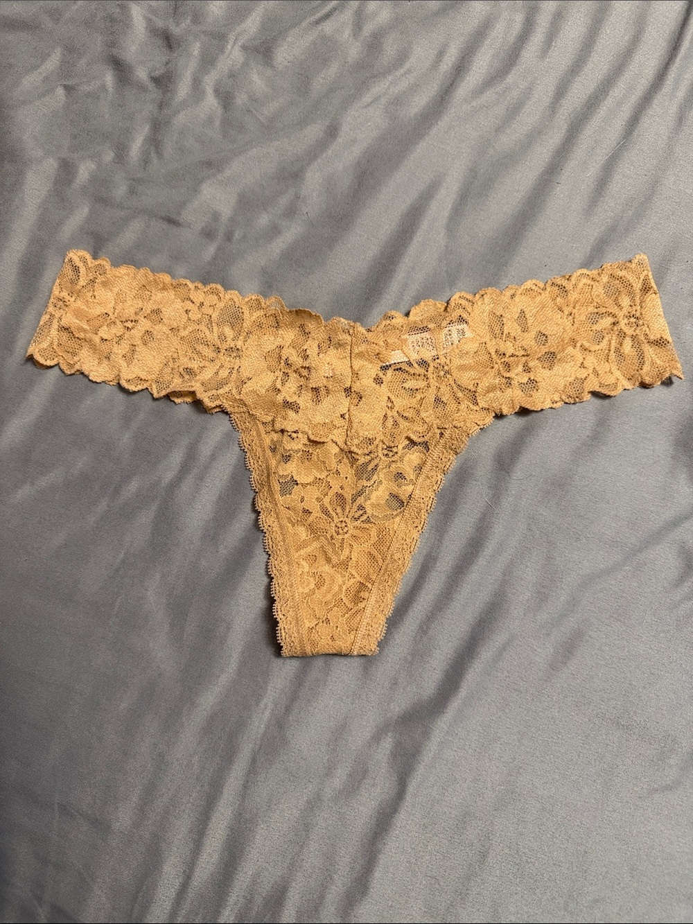 NWT Nude Victoria's Secret Lace Thong